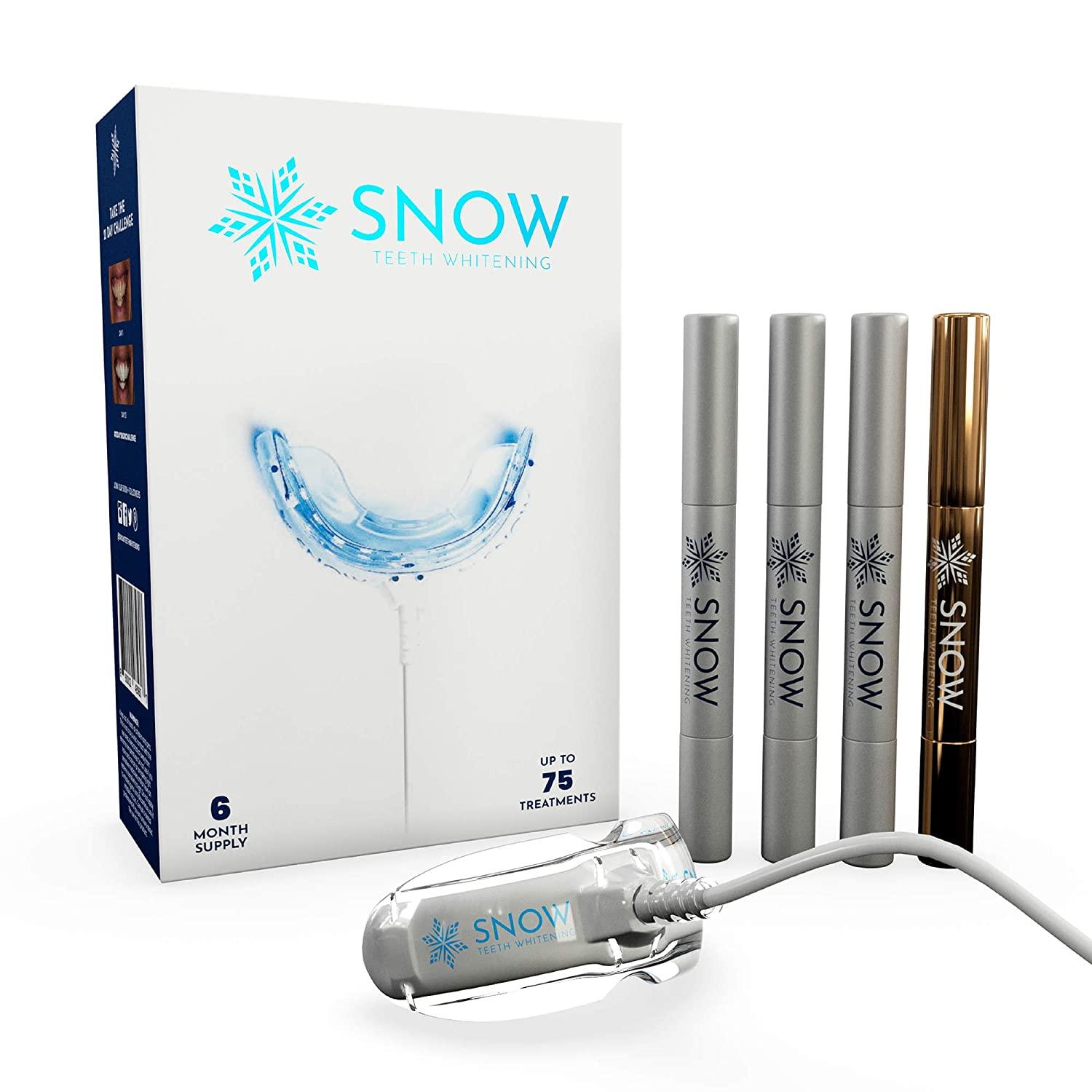 SNOW Teeth Whitening Kit with LED Light | Complete at Home Whitening ...