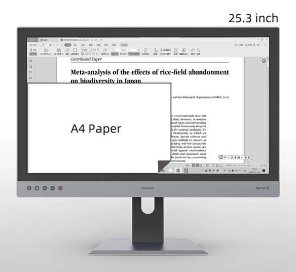 Dasung Paperlike 253 25.3-Inch E-Ink Monitor with 3K Resolution | Gadgetsin