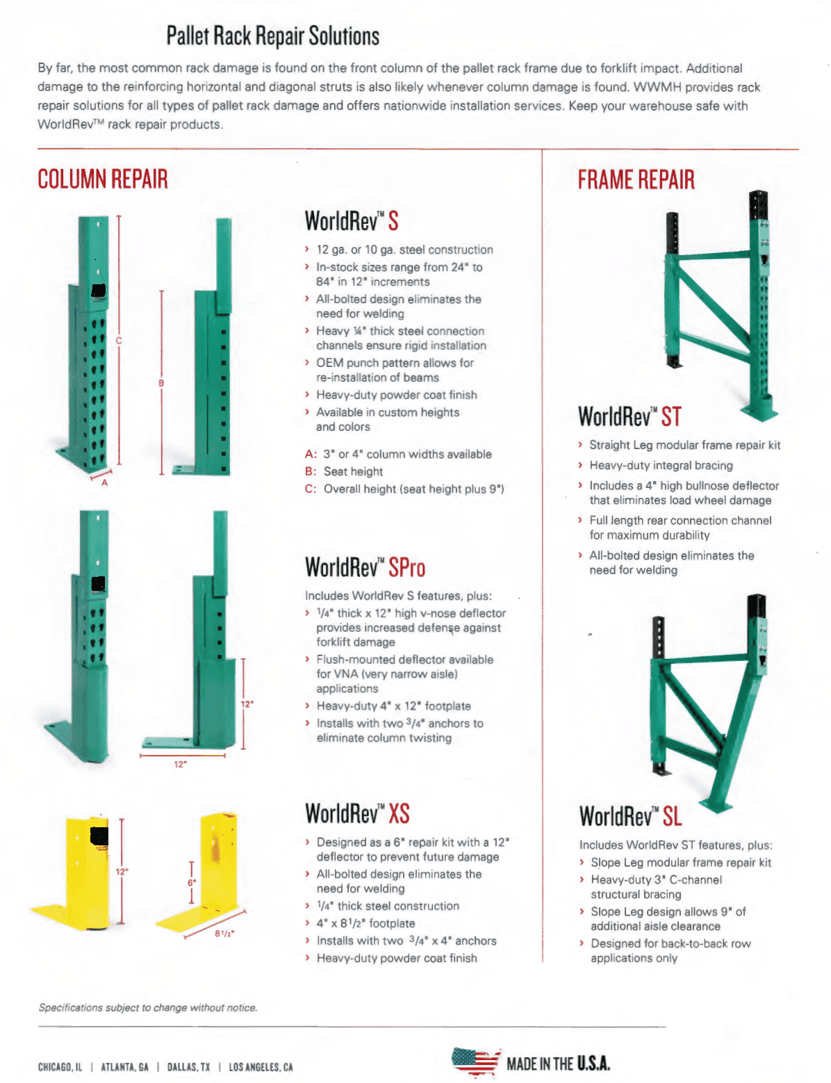 Rack Upright Repair Kit at Lidia Bechtol blog