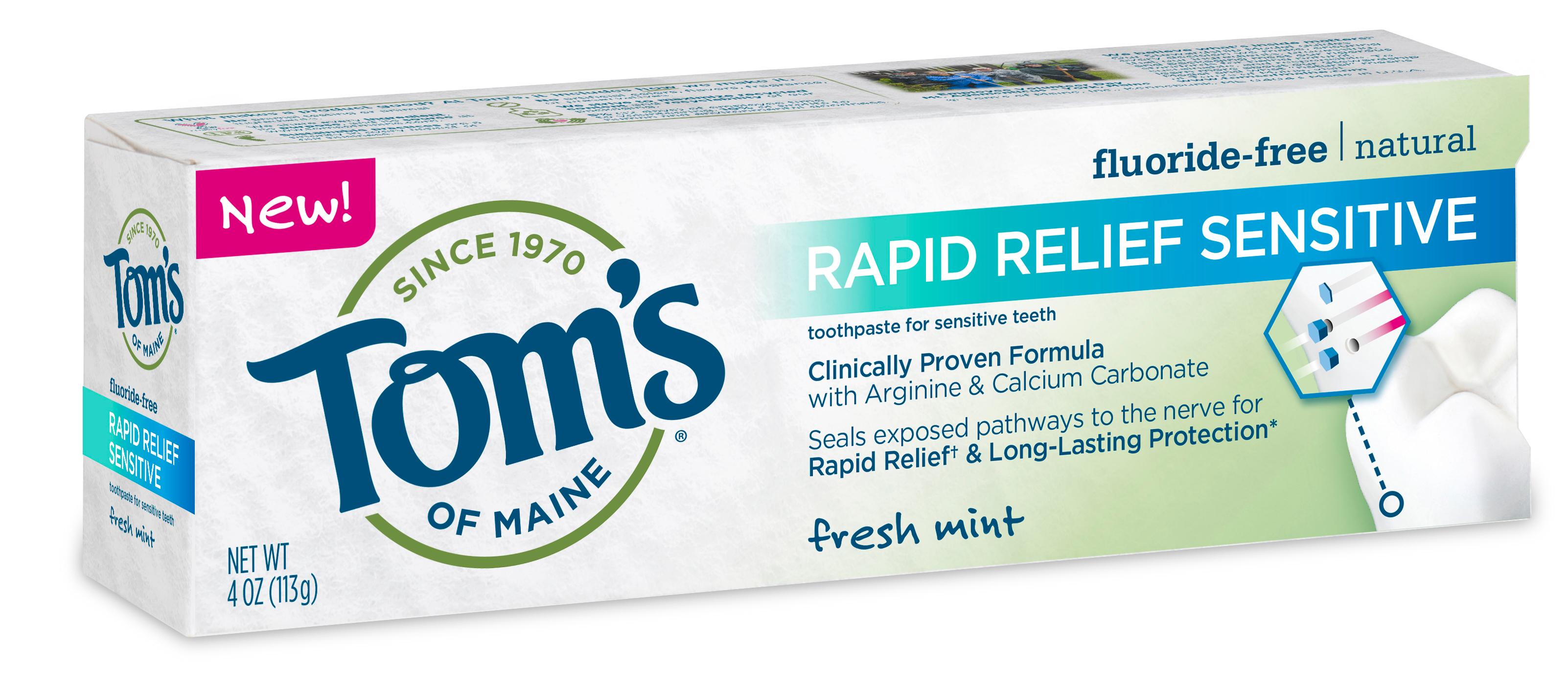 Tom's of Maine Rapid Relief Sensitive Toothpaste Review | Sarah Scoop