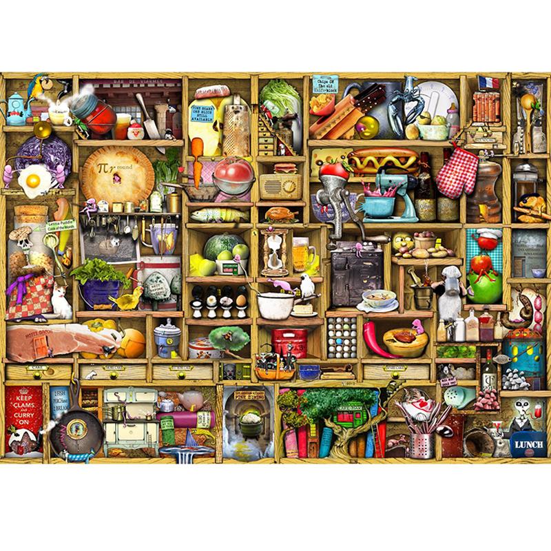 Wentworth Kitchen Cupboard 250 Piece Laser Cut Wooden Jigsaw Puzzle ...