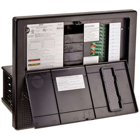 WFCO Black Power Distribution Center w/55 Amp Converter Charger and ...
