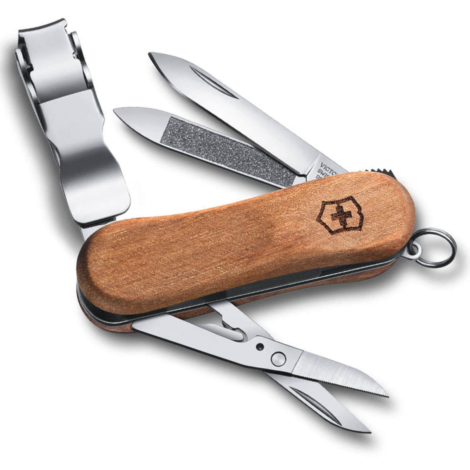 Victorinox Nail Clip Wood 580 Walnut Small Swiss Army Knife 6 Functions ...