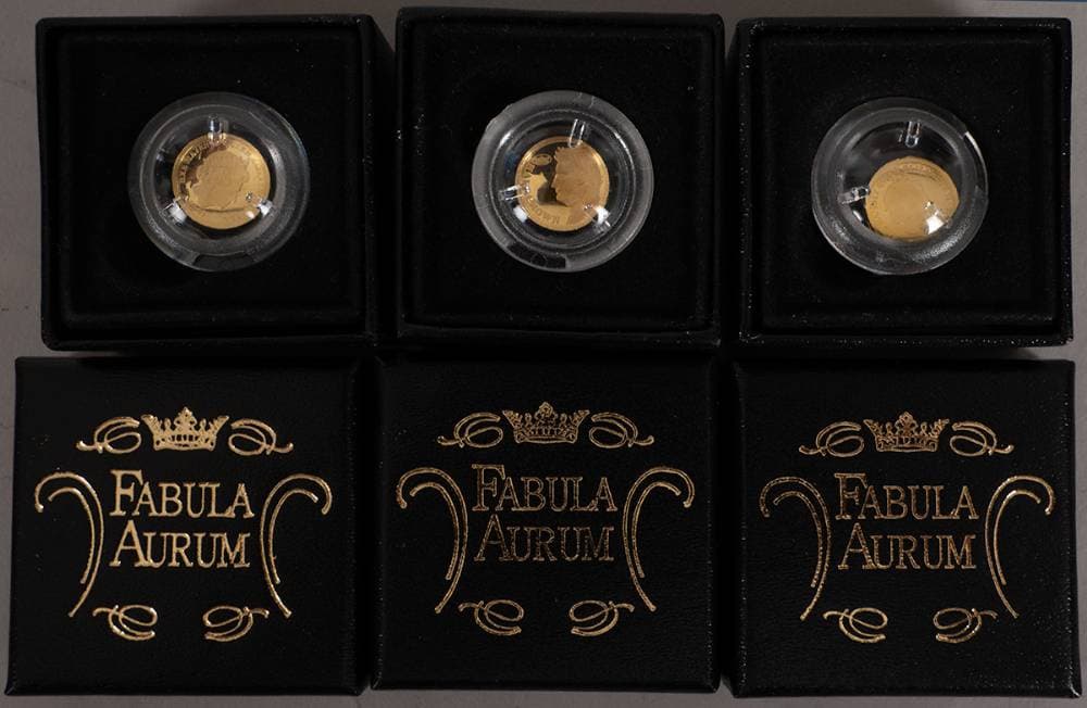 Tristan da Cunha. 'Fubula Aurum' gold halfcrown 2009. (3) at Whyte's ...