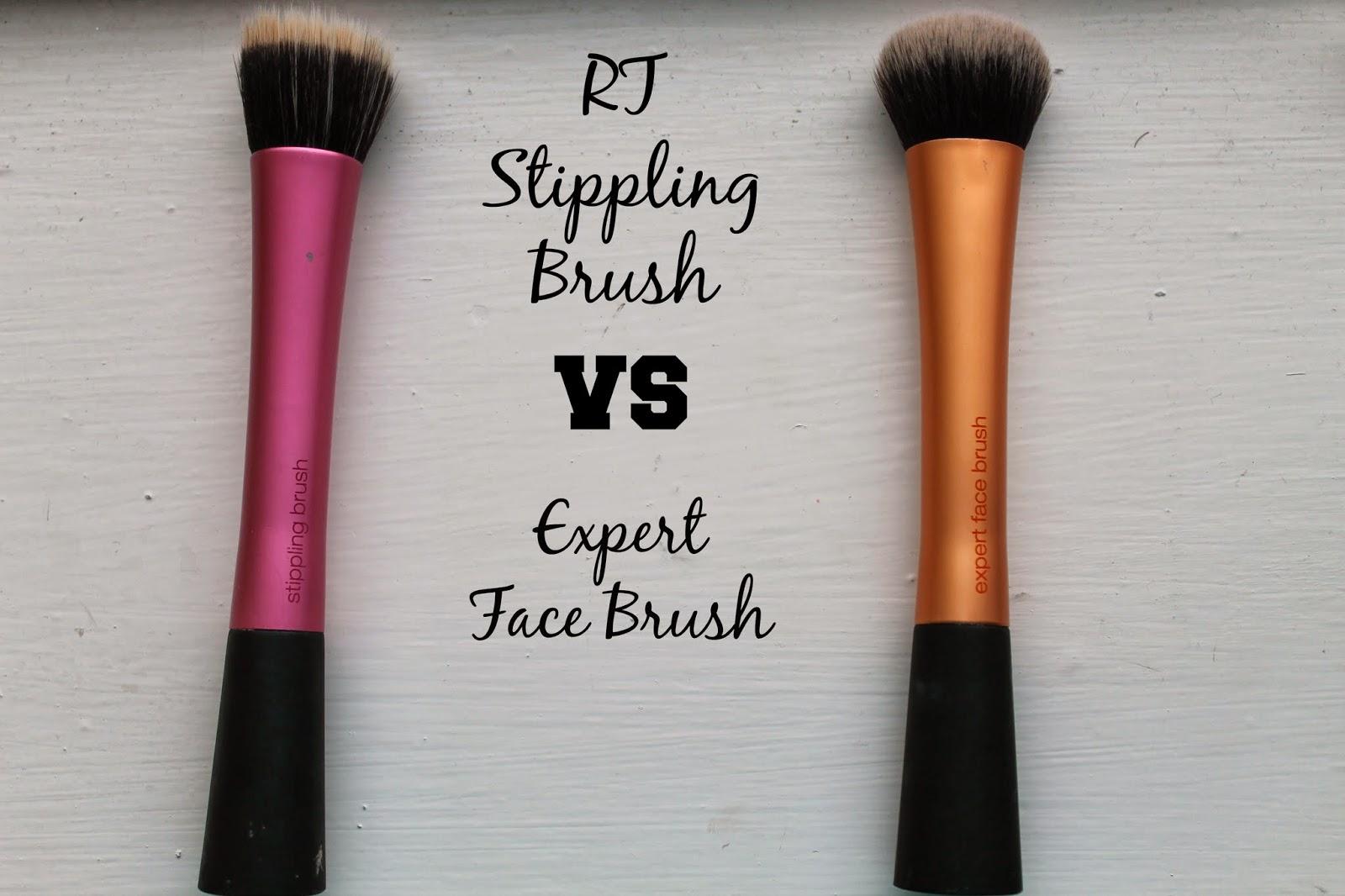 Makeup Moo: Real Techniques Stippling Brush VS Expert Face Brush