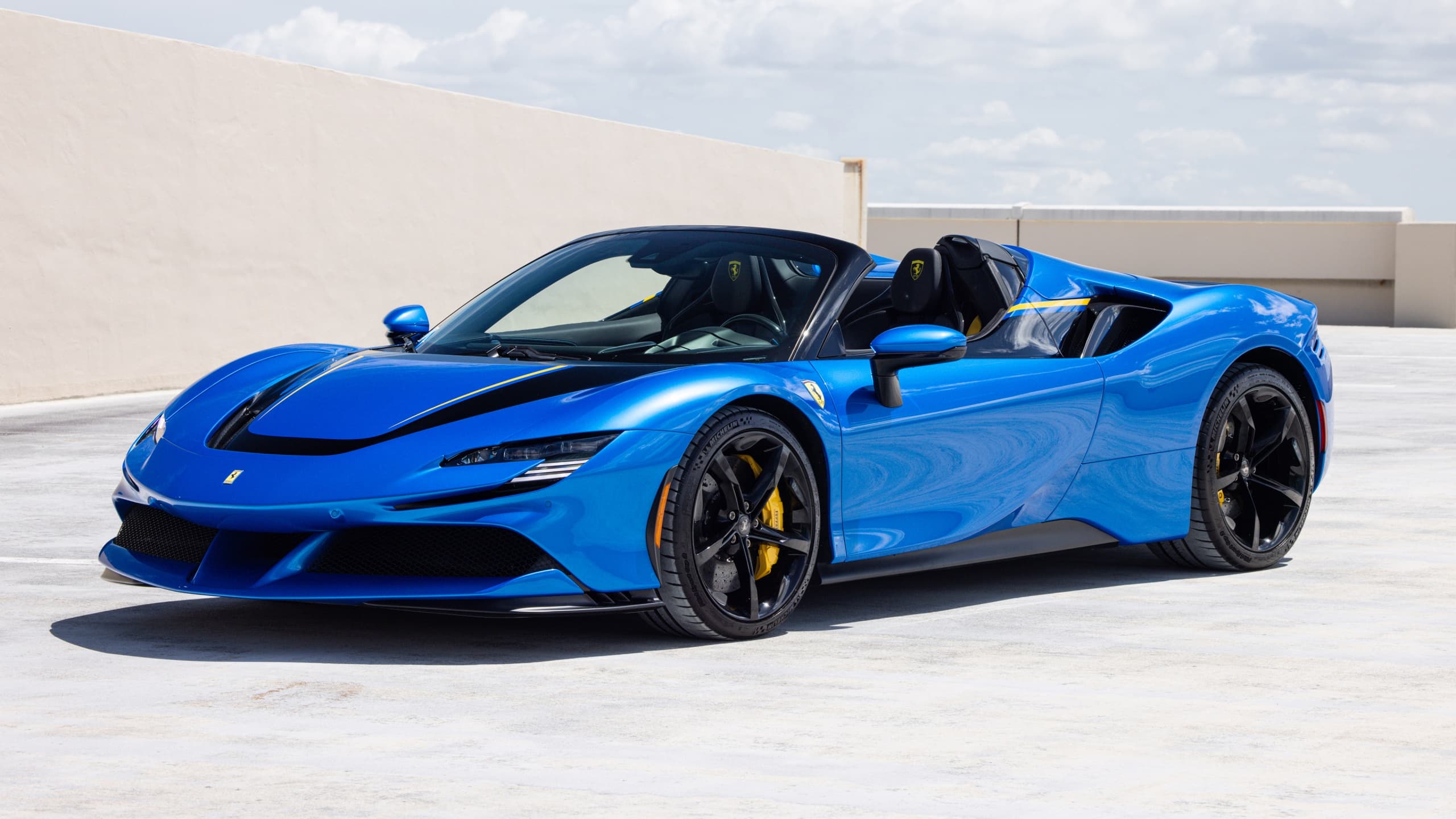 Ferrari SF90 Spider Wallpaper 4K, Sports car