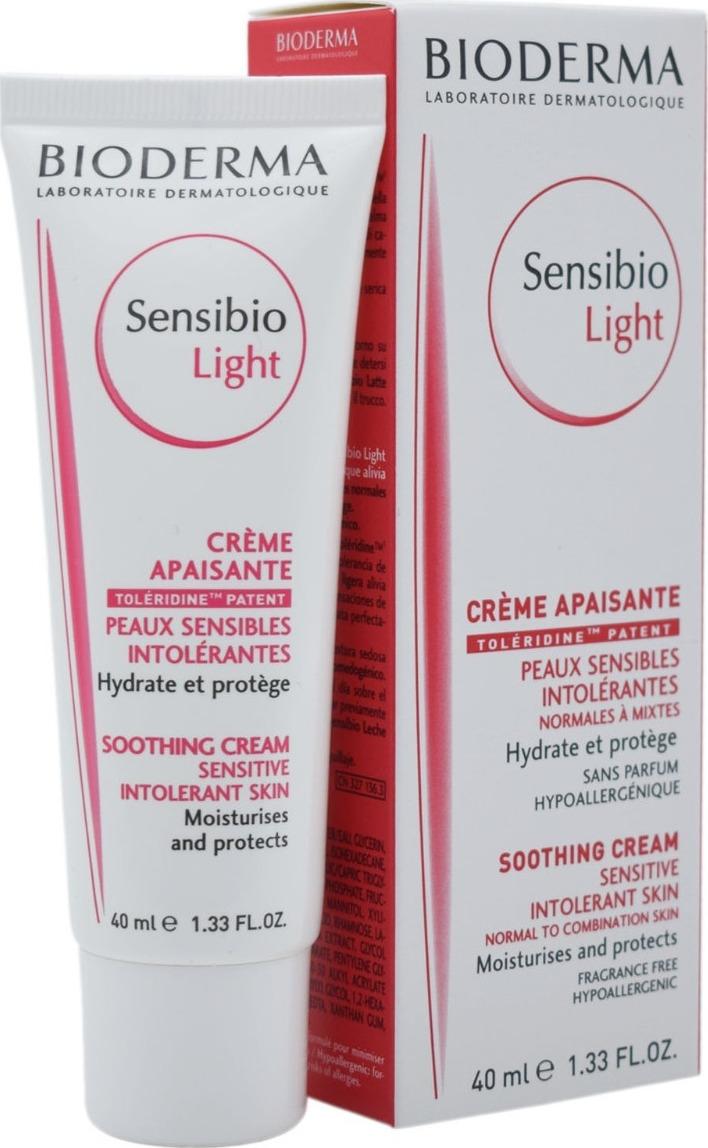 Bioderma Sensibio Light Soothing Cream Sensitive Intolerant Skin 40ml ...