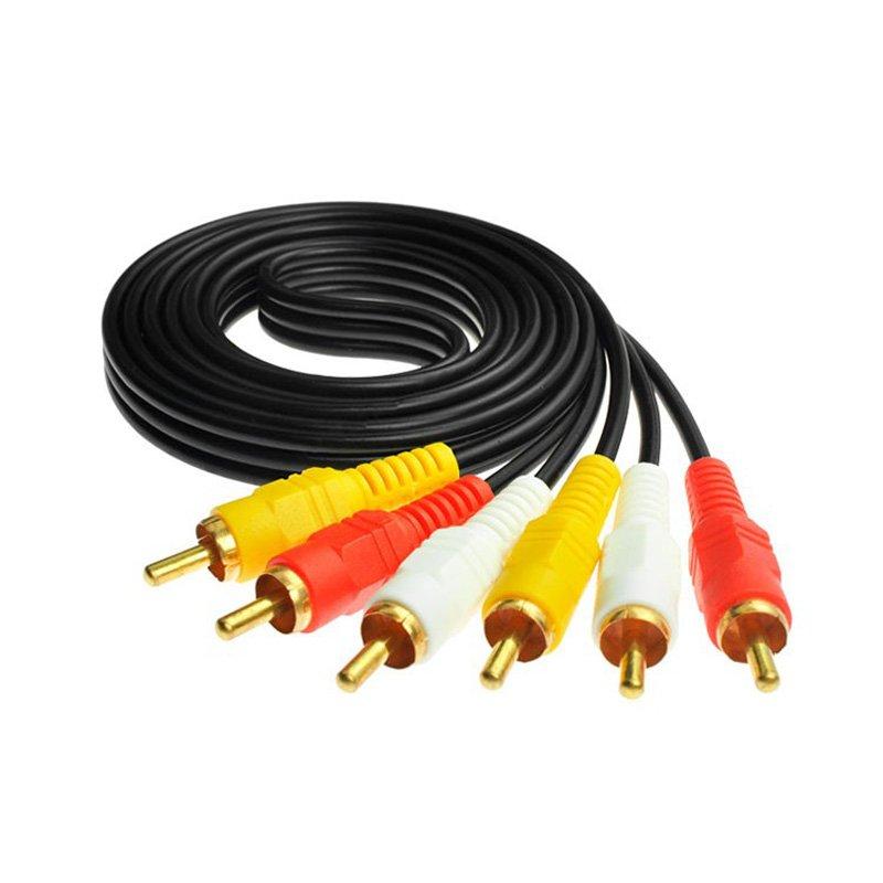 RCA Composite Cable AV Video Audio Wire M/M 10Ft 3M – accXpress.com