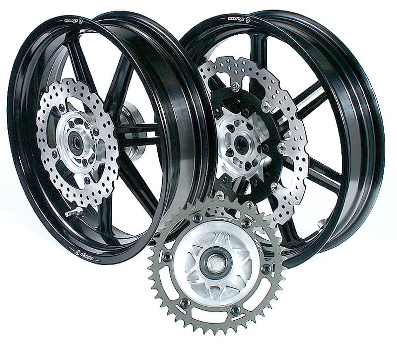 Warp 9 DR650 Supermoto Stiletto Forged Tubeless Wheel Set - Adventure ...