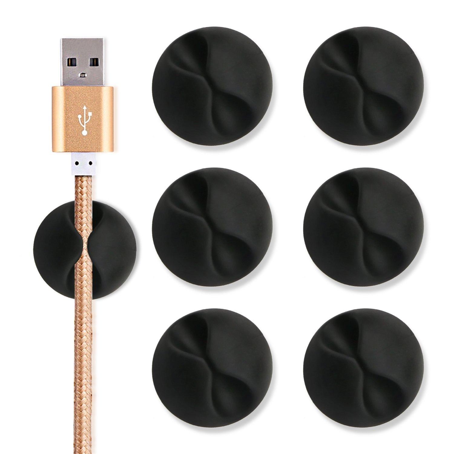 6PCS Black Multipurpose Cable Clips -in Cable Clips from Home ...