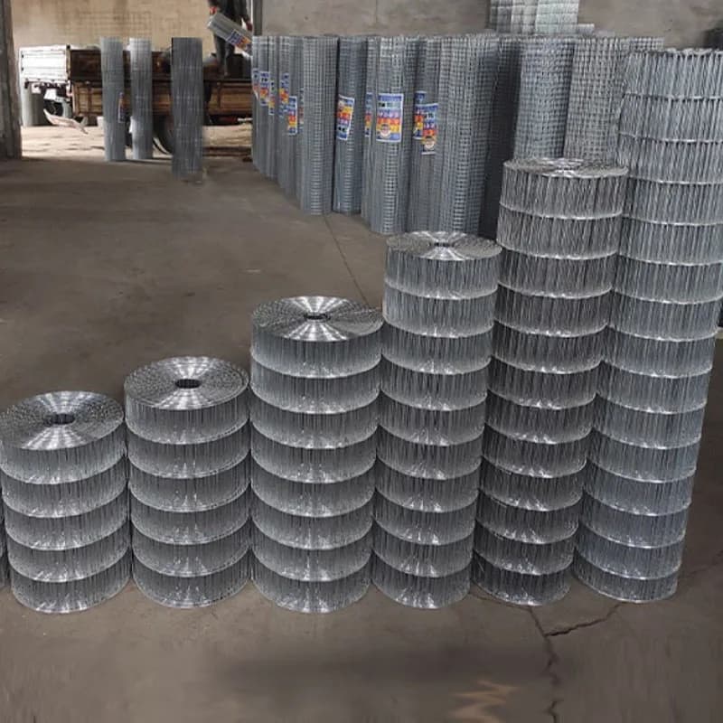 1.2meter 4ft Wide 10x100mm hole Galvanized welded wire mesh Cage ...
