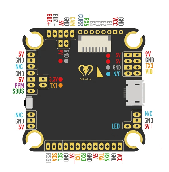 Mamba F405 MK2 Flight Controller — Copter documentation