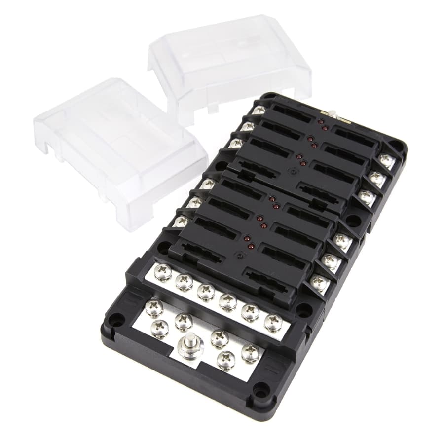 Egis Mobile Electric 8026B RT Fuse Block, 12 Position | Waytek