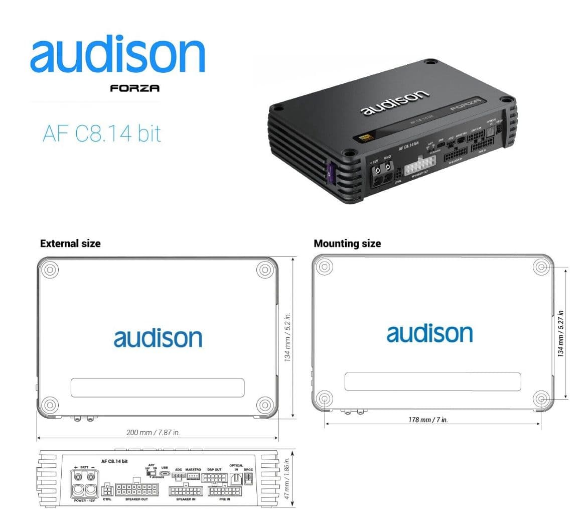 Audison Forza AF C8.14 bit – במלאי » B-A-S-S