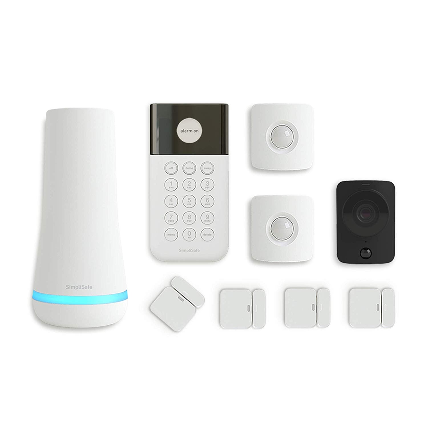 SimpliSafe 9 Piece Wireless Home Security System w/HD Camera - Optional ...
