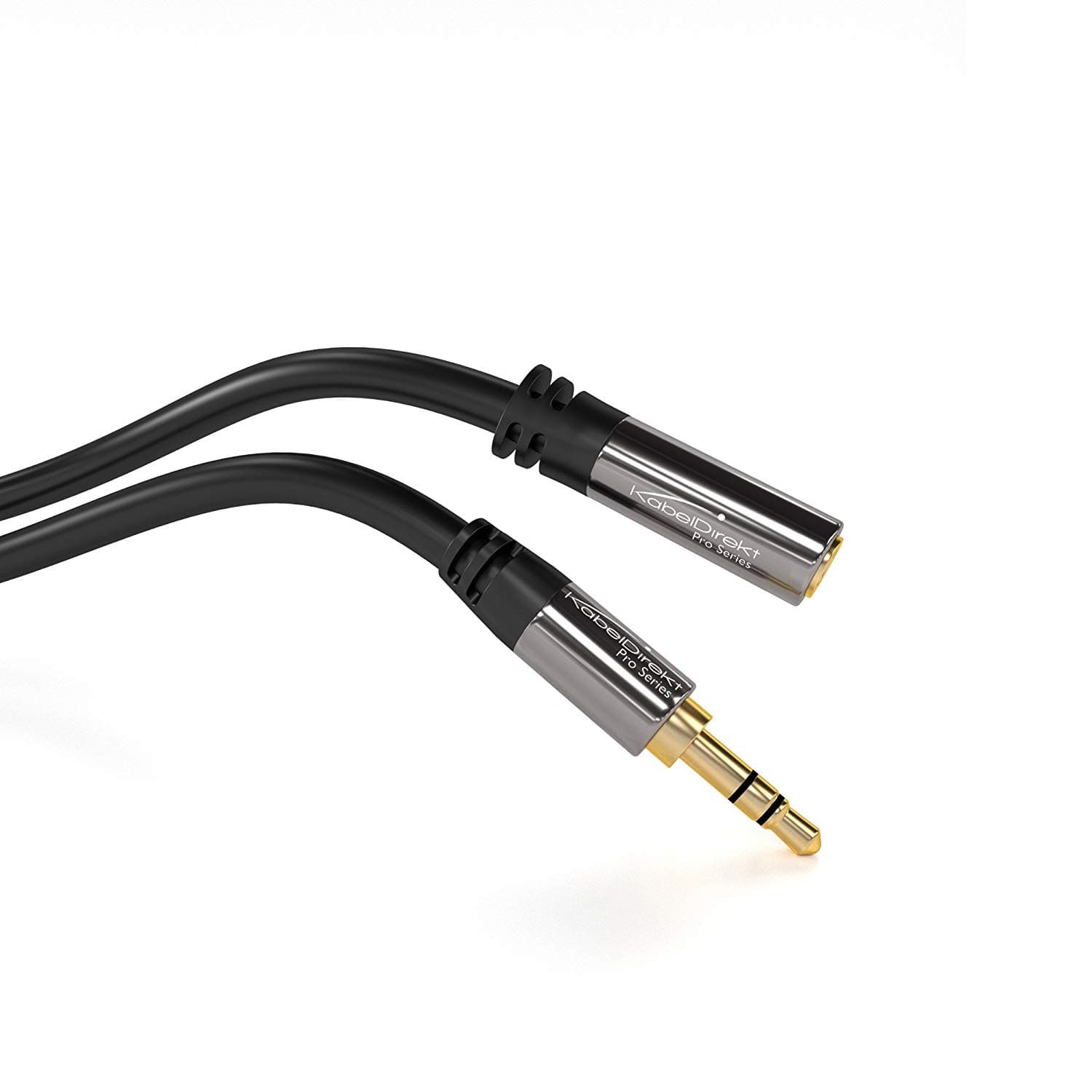 KabelDirekt – 0.5m – Headphone Extension Lead Cable, 3.5mm connectors ...