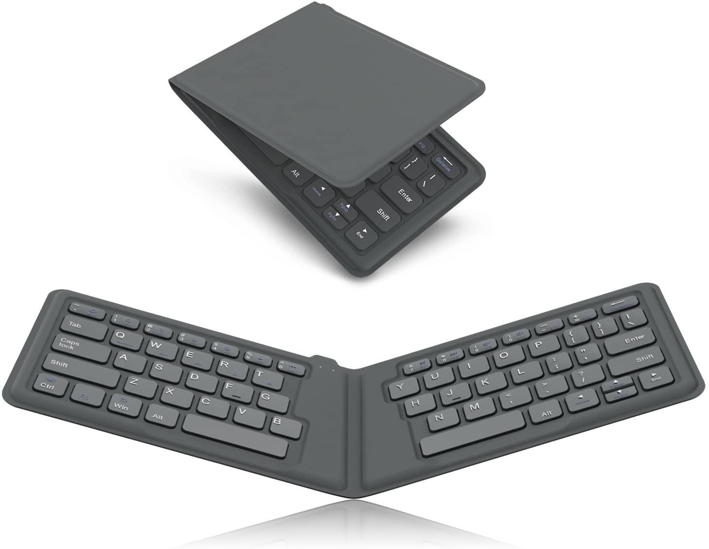 MoKo Universal Foldable Keyboard, Ultra-Thin Portable Wireless Keyboard ...