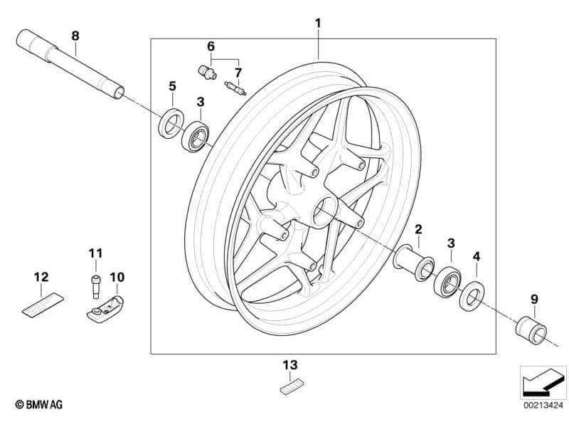 BMW Motorrad Cast Aluminum Touring Wheel Set