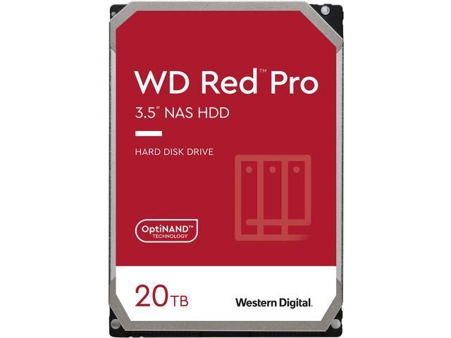 Western Digital 20TB WD Red Pro NAS Internal Hard Drive HDD - 7200 RPM ...