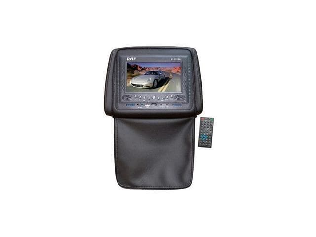 PYLE 7" Adjustable Headrest Monitor w/Built in DVD Player (Black ...