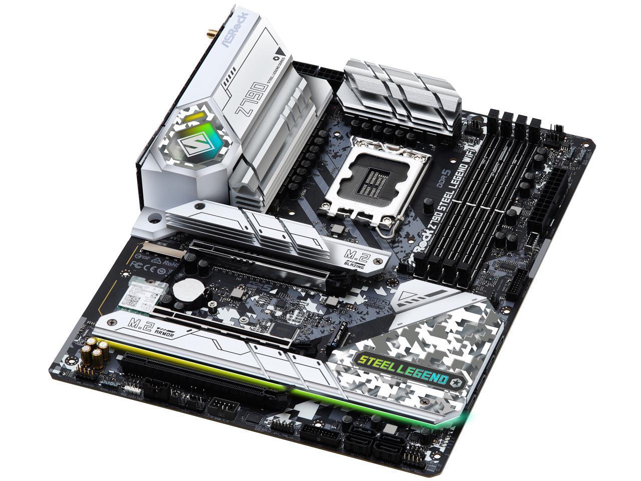 ASRock Z790 STEEL LEGEND WIFI Intel LGA1700 (14th,13th,12th Gen) ATX ...