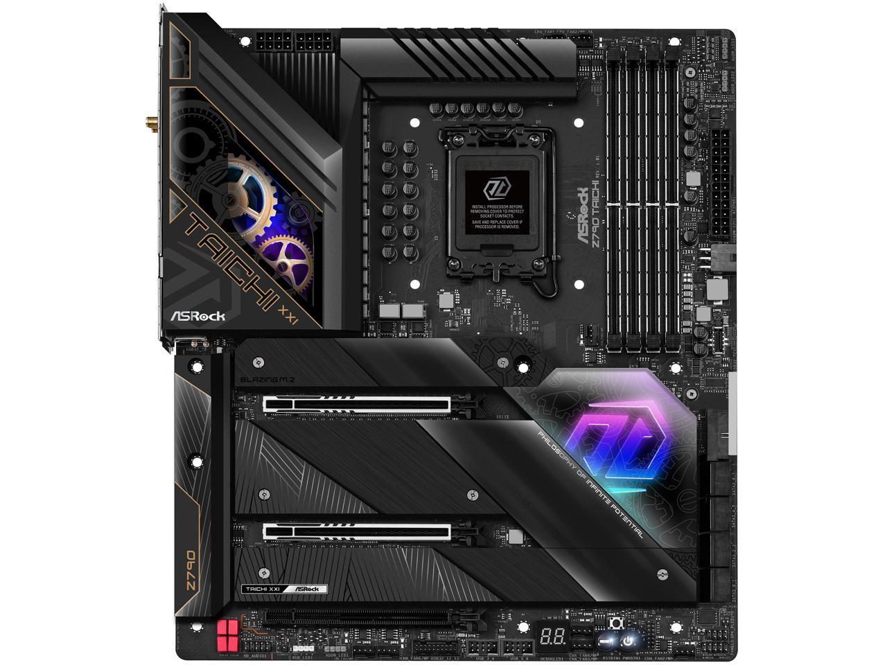 ASRock Z790 TAICHI Intel LGA1700 (14th,13th,12th Gen) EATX Mainboard, 4 ...