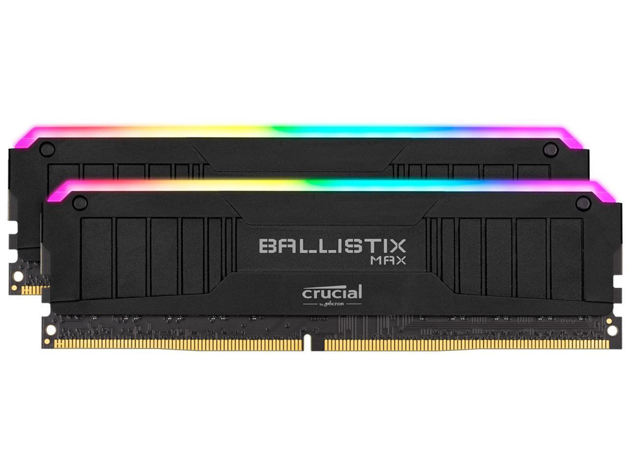 Used - Very Good: Crucial Ballistix MAX RGB 4400 MHz DDR4 DRAM Desktop ...