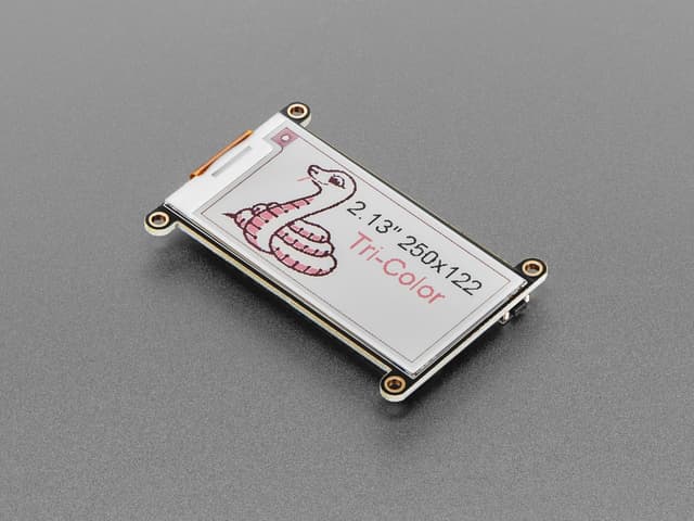 Adafruit 2.13 HD Tri-Color eInk / ePaper Display FeatherWing [250x122 ...