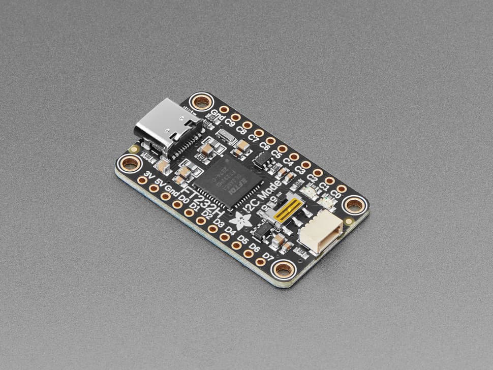 Adafruit FT232H Breakout - General Purpose USB to GPIO, SPI, I2C [USB C ...