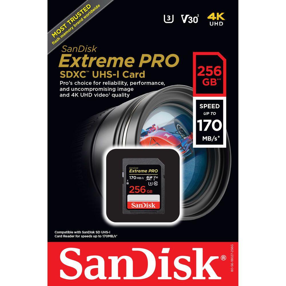 SanDisk 256GB Extreme PRO SDHC UHS-I - Broadmedia