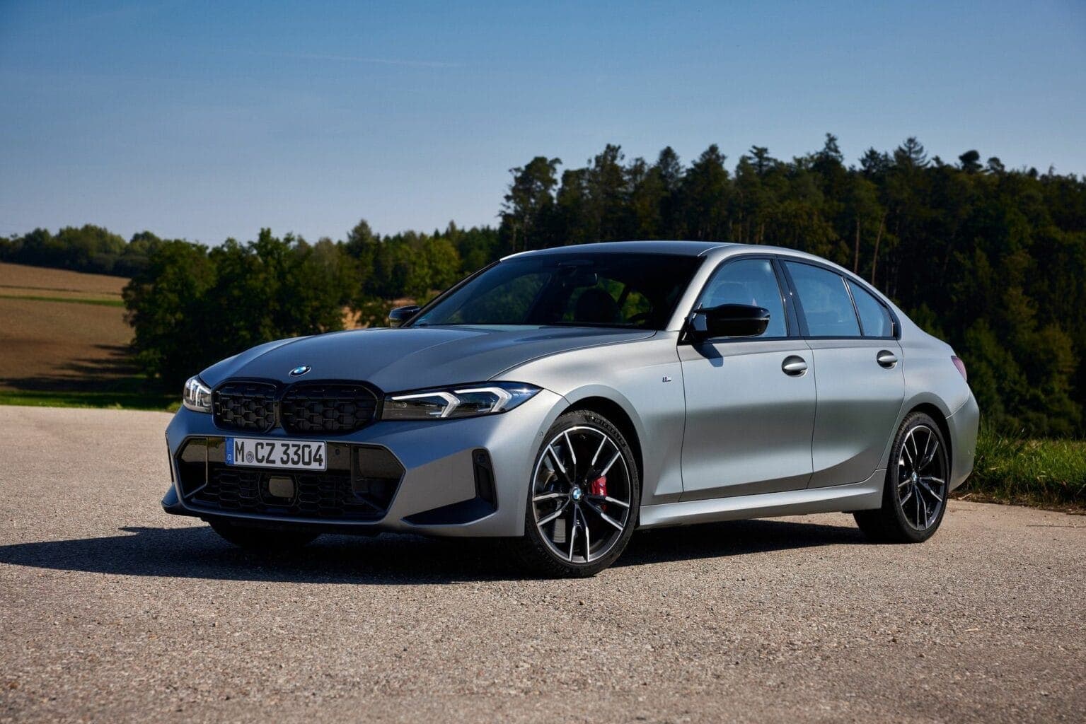 √2023 BMW M340i xDrive Sedan shown in Frozen Pure Grey - BMW Nerds