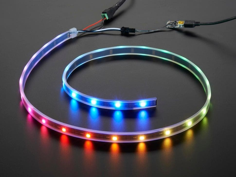 Adafruit NeoPixel LED Strip Starter Pack - 30 LED-meter - Zwart ...