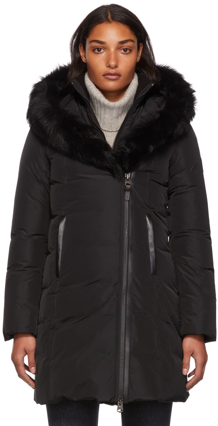 Mackage Black Down Kay Coat Mackage