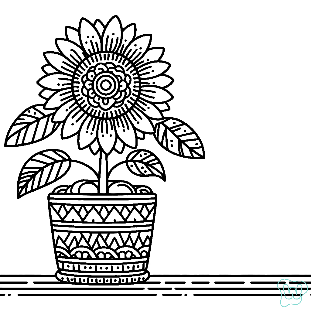 45 Girasol Para Colorear - Dibujos Para Imprimir Gratis
