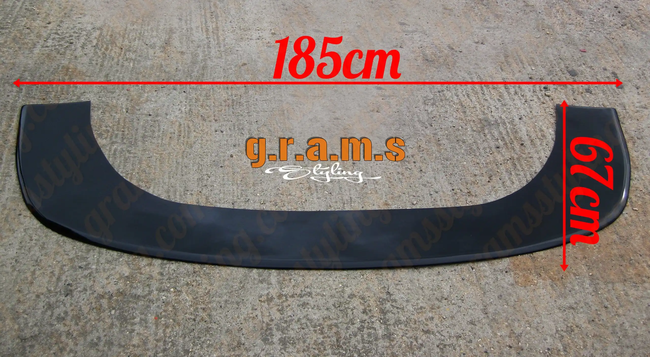 Universal Front Bumper Splitter – Lip 185cm – G.R.A.M.S Styling