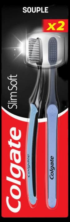 Colgate Toothbrush Slim Soft - Charcoal Infused 1 Pack | Woolworths
