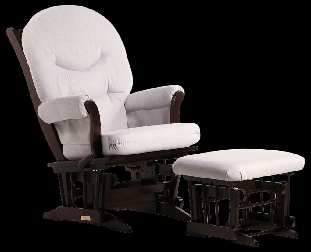 Dutailier Espresso Sleigh Glider-Multiposition, Recline and Ottoman Set ...