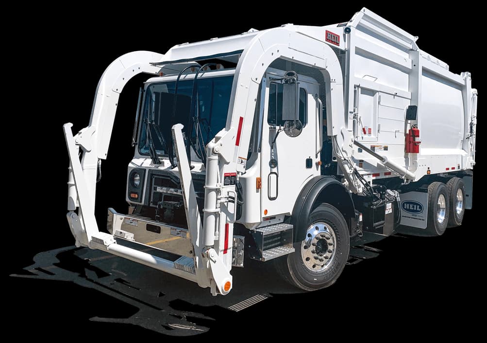 Half/Pack Front Load Garbage Trucks - Frontload Trash Trucks - Heil