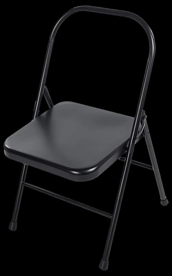 Amazon.com: Yoga Chair, Iyengar Yoga Chair, Backless Metal Yoga Chair ...