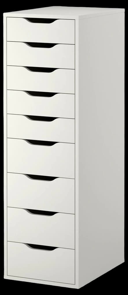 ALEX drawer unit, white, 36x70 cm - IKEA