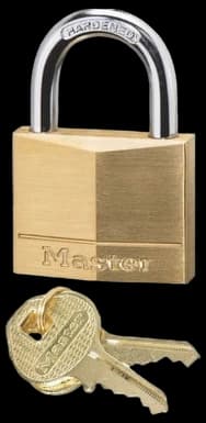 140D 4 Pack Keyed Alike Master Lock Solid Brass Padlock