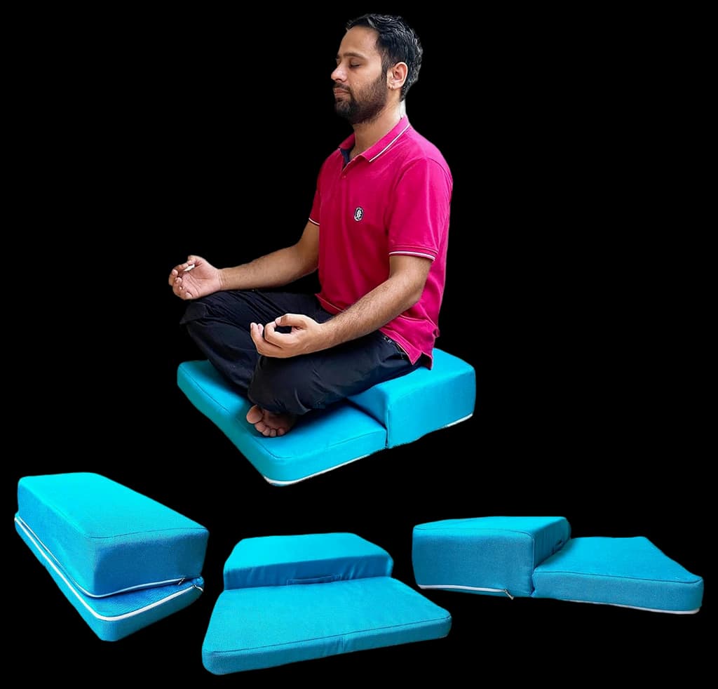 The Yogis Meditation Seat Cushion - Foldable Portable Large Size ...