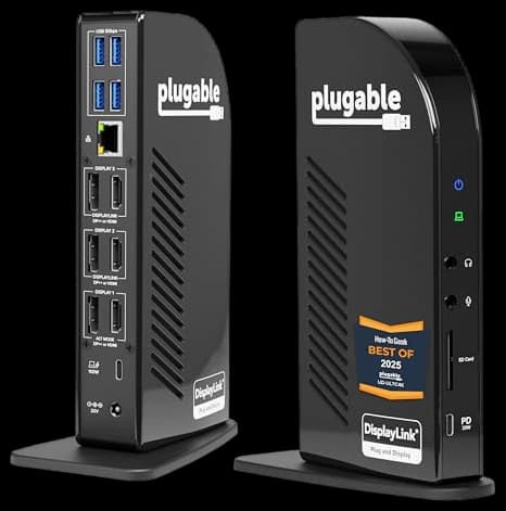 Lot 2 Plugable UDULTC4K USB-C 4K Triple Display Docking Station ...