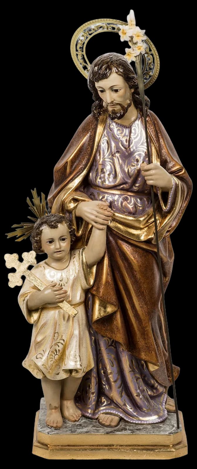 Saint Joseph statue 60cm in wood paste, extra finish | online sales on ...