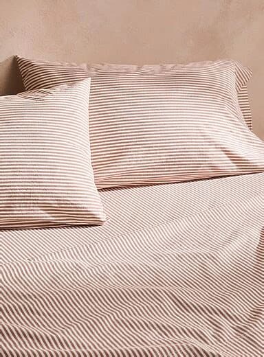 Faded organic cotton body pillow case | Simons Maison ...