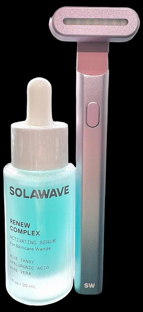 Solawave 4-in-1 Radiant Renewal Wand & Serum Bundle, Skincare Tool for ...