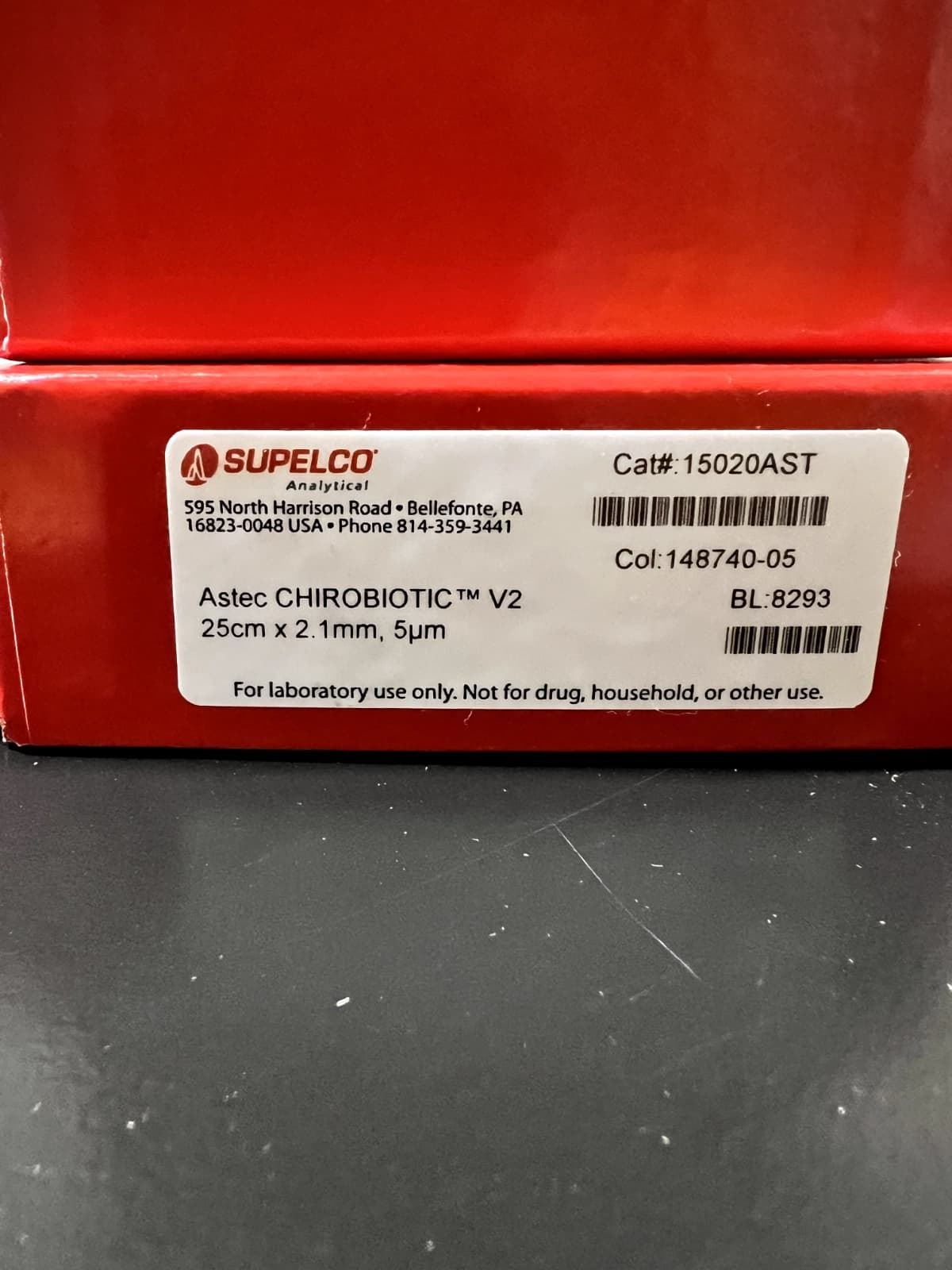 Supelco Astec® CHIROBIOTIC® V2 15020AST 25cm x 2.1 | LabX.com