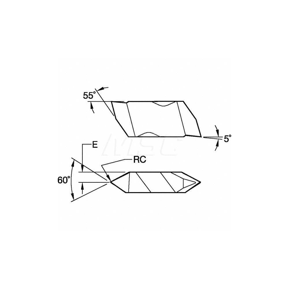 Kennametal - Threading Inserts: Insert Style: NTP; Insert Material ...
