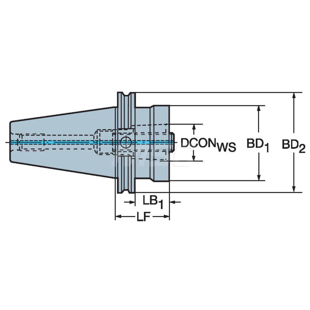 Sandvik Coromant - Modular Tool Holding System Adapter: CAT40 Taper ...