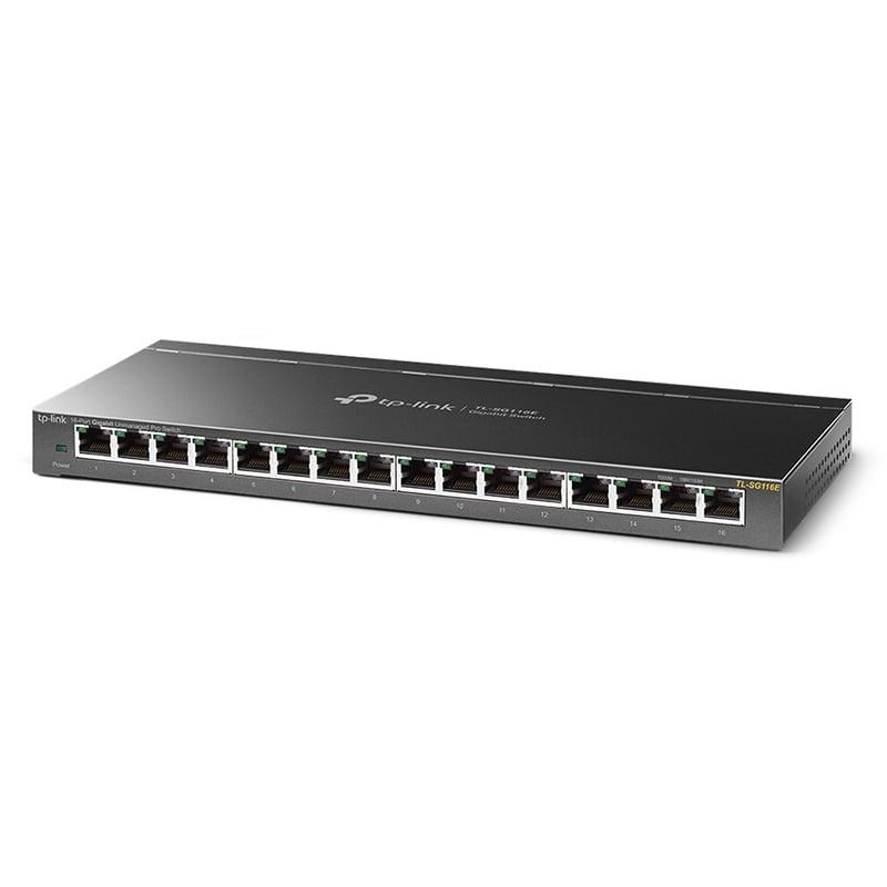 TP-Link TL-SG116E 16-Port Gigabit Unmanaged Pro Desktop Switch - TL ...